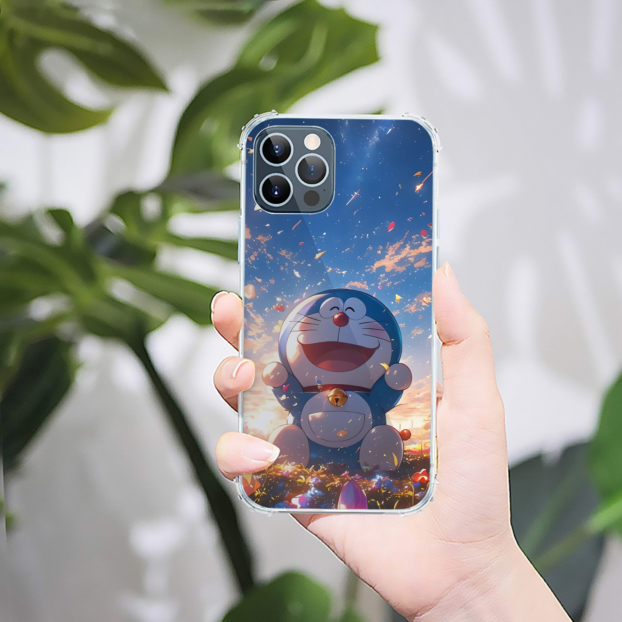 （画像用） ドラえもん Doraemon 【iPhone 12シリーズ対応】透明スマホケース（クリアソフトケース）